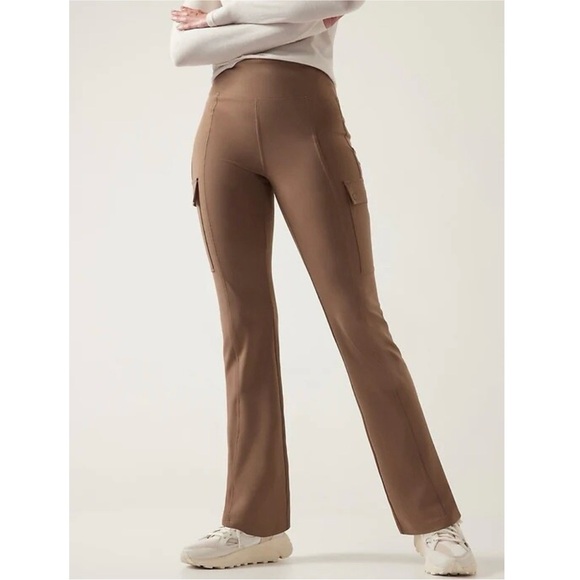 ATHLETA Large Petite Delancey Straight Cargo Pant Brown - Picture 1 of 6